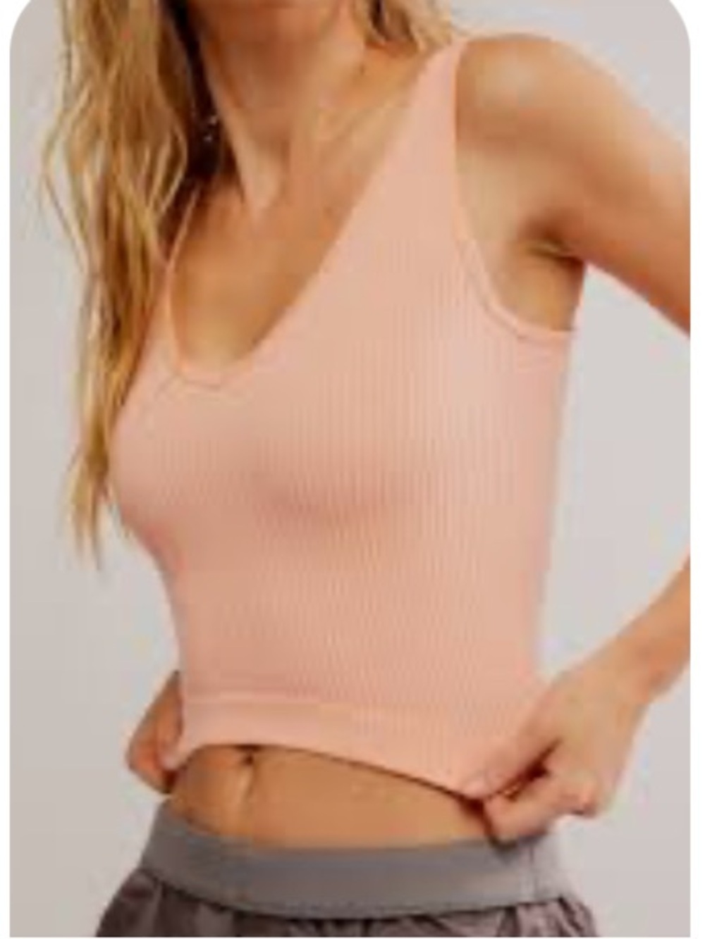 Free People Intimately Solid Rib Brami Electric Nectar NWT